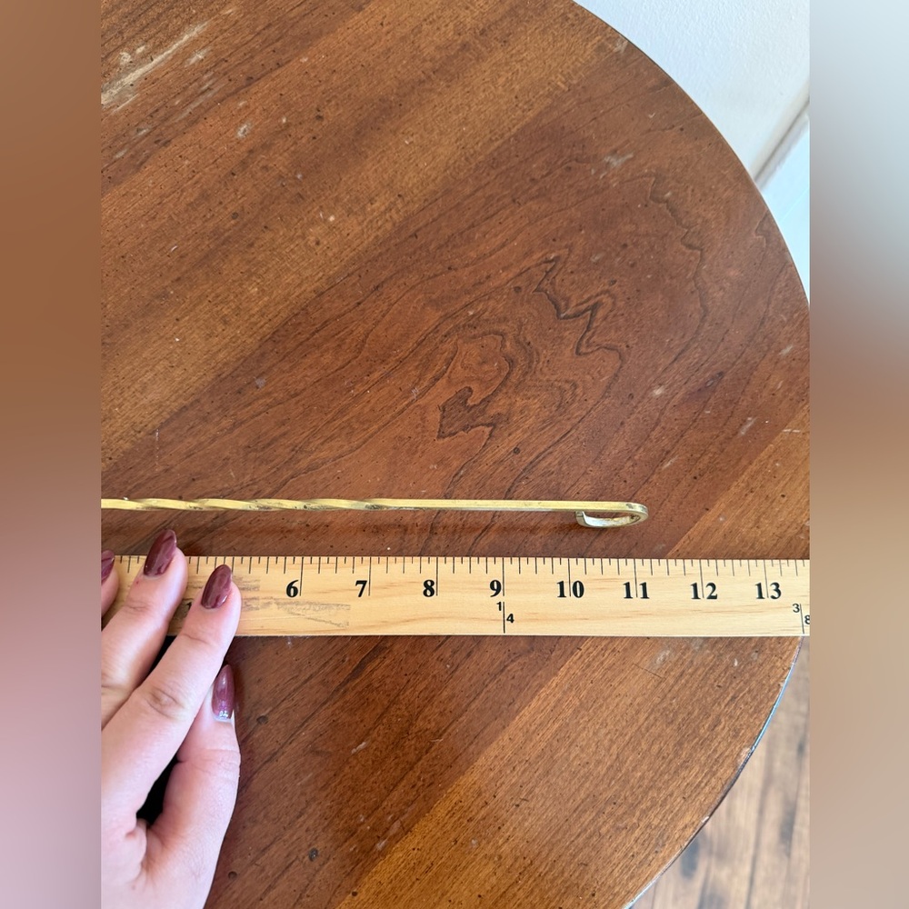 Vintage Copper Candle Snuffer with Solid Brass Spiral Handle 11" Long - Picture 5 of 6